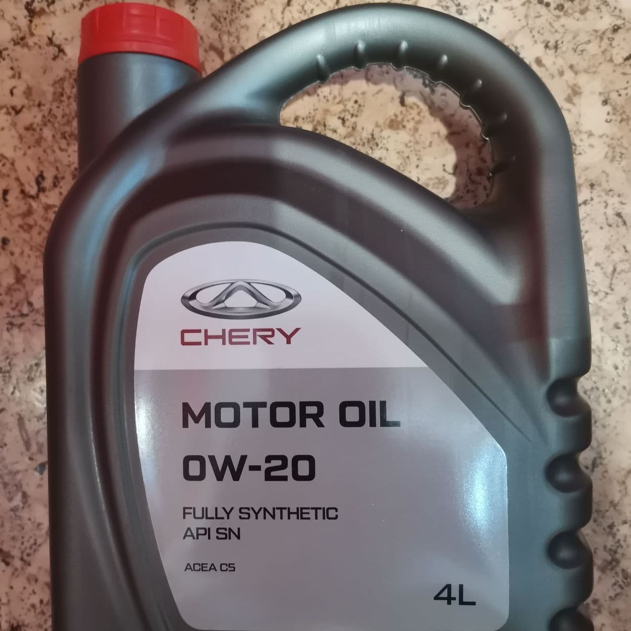 Купить Масло моторное синтетическое Chery 0W-20 API SN, ACEA C5, нк. 4 л