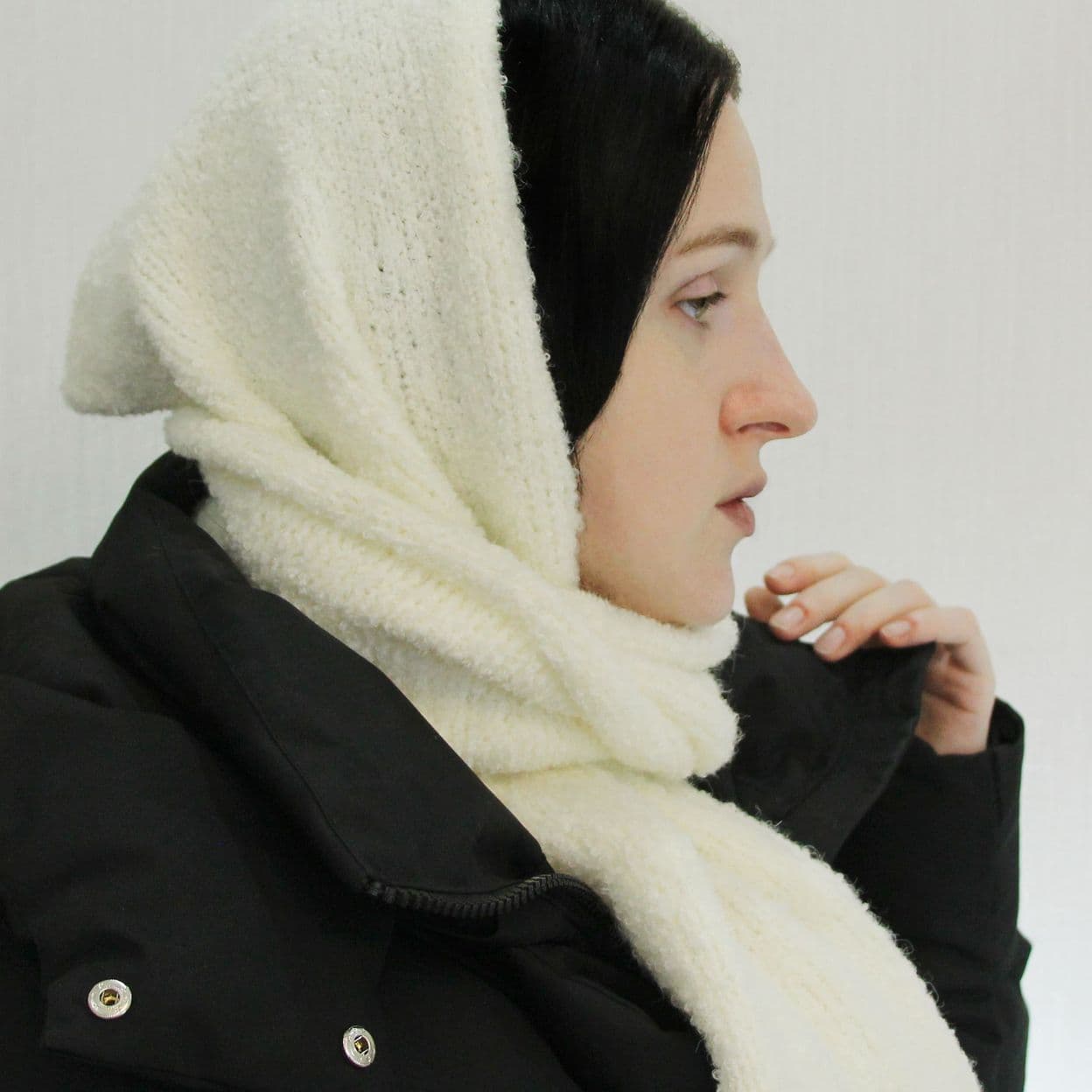 Купить Шарф Букле Сливочный Коллекция "White Room"