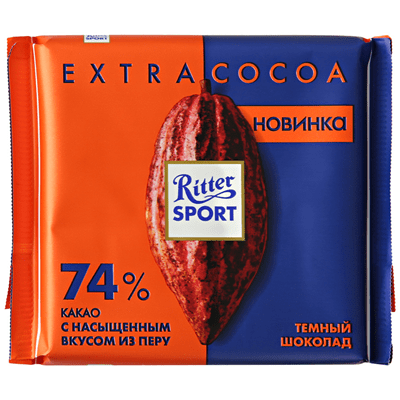 Купить RITTER SPORT ШОКОЛАД ТЕМНЫЙ 74% КАКАО 100 Г. Х 10 ШТ доставка продуктов Тюмень . доставка продуктов в Тюмени . доставка фруктов Тюмень . достав