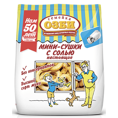 Купить СЕМЕЙКА ОЗБИ МИНИ-СУШКИ С СОЛЬЮ 150 Г. доставка продуктов Тюмень . доставка продуктов в Тюмени . доставка фруктов Тюмень . доставка фруктов в Т