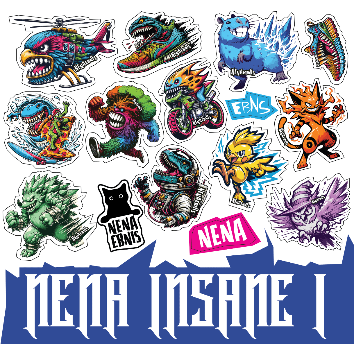 Купить Стикерпак Nena insane I
