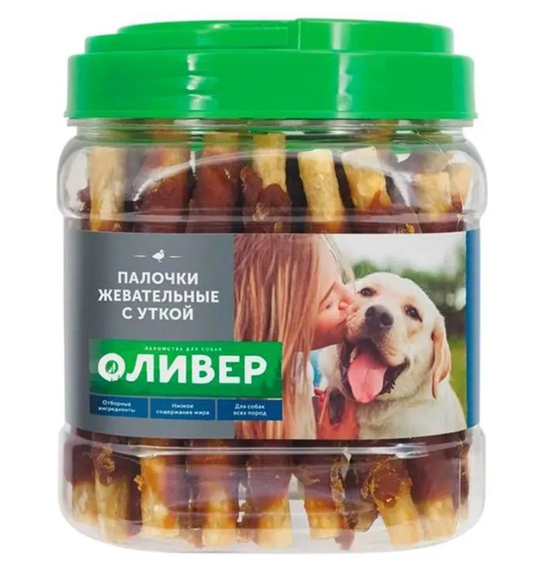 Купить ОЛИВЕР Гантельки жевательные с мясом гуся, 750г