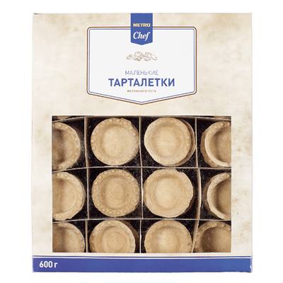 Купить ТАРТАЛЕТКИ ДЛЯ ИКРЫ ИЗ СЛОЕНОГО ТЕСТА METRO CHEF 600 Г. 100 ШТ. доставка продуктов Тюмень . доставка продуктов в Тюмени . доставка фруктов Тюме