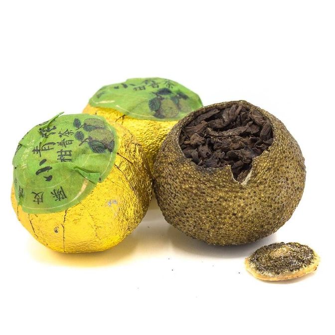 Купить Шу пуэр в маленьком мандарине (Сяо Цин Ган)