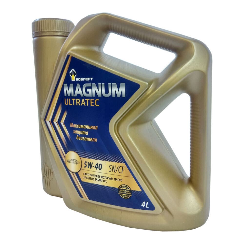 Купить Масло моторное Роснефть "Magnum Ultratec", синтетическое, API SN, CF, 5W-40, 4 л