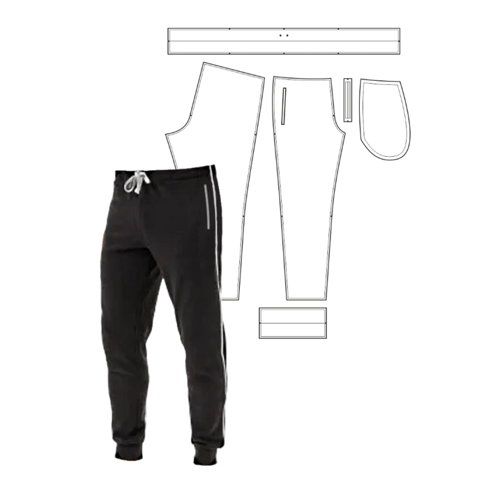 Купить Конструкция детских спортивных брюк