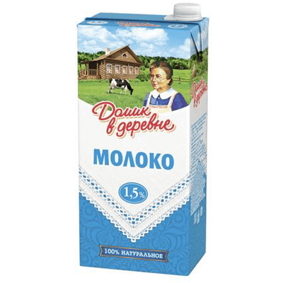 Купить ДОМИК В ДЕРЕВНЕ МОЛОКО УЛЬТРАПАСТЕРИЗОВАННОЕ 1,5% 950 Г. с доставкой на дом . Доставка продуктов Тюмень , доставка продуктов в Тюмени , dostavk