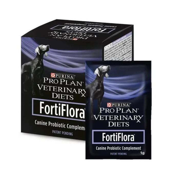 Купить Витаминная добавка ФортиФлора для взрослых собак и щенков Pro Plan "FortiFlora", для поддержания баланса кишечной микрофлоры, 10 пакетиков х 1 