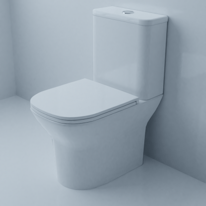 Купить Унитаз-компакт Azario Iris гориз.выпуск, безободковый, микролифт, сиденье дюропласт