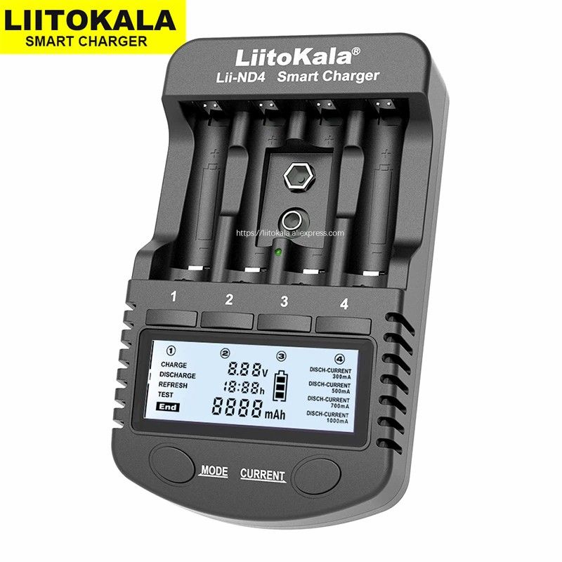 Купить Зарядное устройство LiitoKala Lii-ND4 для аккумуляторов
