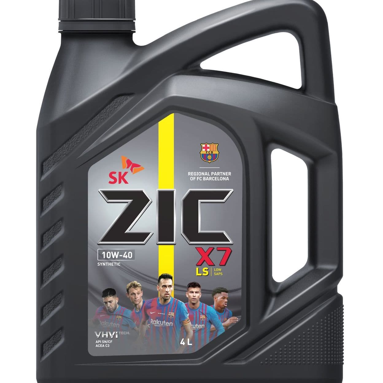 Купить Масло моторное ZIC X7 LS, синтетическое, класс вязкости 10W-40, API SM/CF, 4 л. 162620