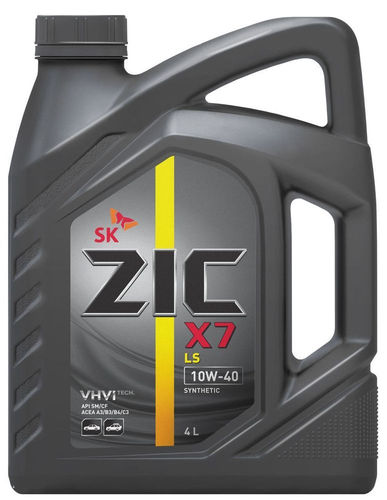 Купить Масло моторное ZIC X7 LS, синтетическое, класс вязкости 10W-40, API SM/CF, 4 л. 162620