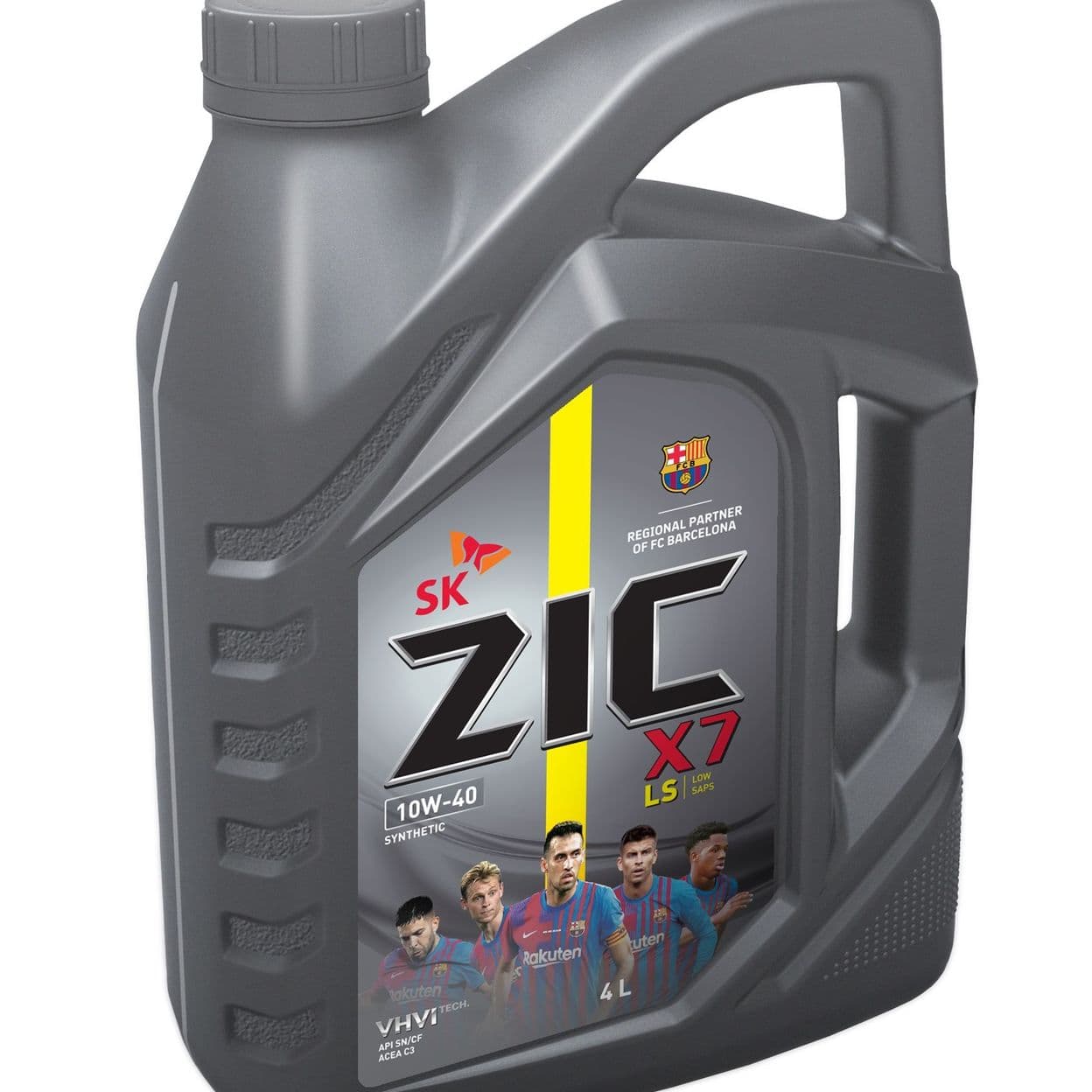 Купить Масло моторное ZIC X7 LS, синтетическое, класс вязкости 10W-40, API SM/CF, 4 л. 162620