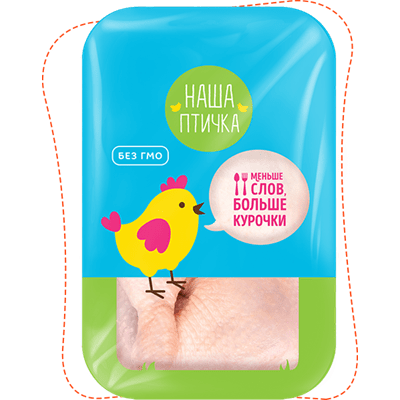 Купить ОКОРОЧОК НАША ПТИЧКА ЦЫПЛЕНКА-БРОЙЛЕРА ЗАМОРОЖЕННЫЙ ЛОТОК 1 КГ. доставка продуктов тюмень . доставка продуктов в тюмени . доставка фруктов тюме