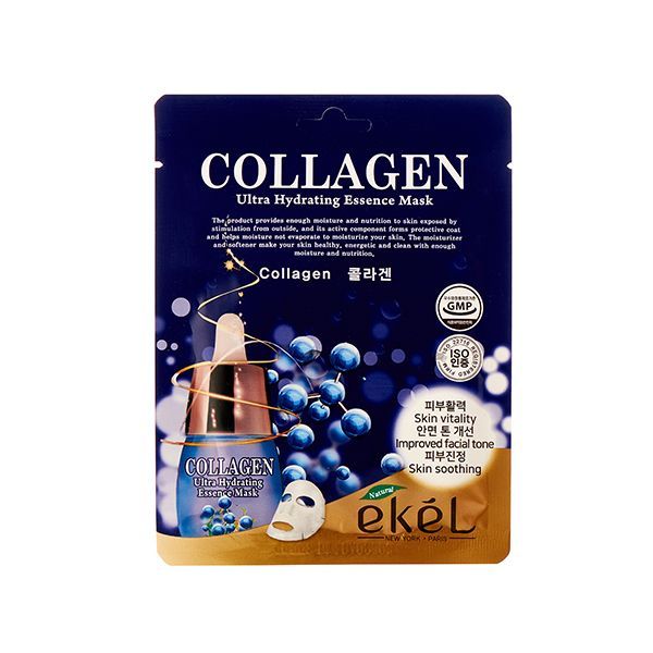 Купить Ekel  Набор тканевых масок для лица 5 штук Essence Mask Collagen