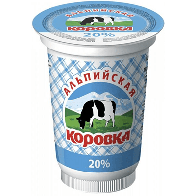 Купить МОЛОКОСОДЕРЖАЩИЙ ПРОДУКТ АЛЬПИЙСКАЯ КОРОВКА 20% 400 Г. доставка продуктов тюмень . доставка продуктов в тюмени . доставка фруктов тюмень . дост