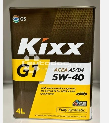 Купить Масло моторное Kixx G1 A3/B4 5w40, 4л