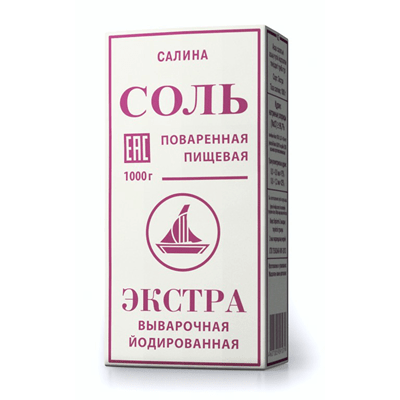 Купить СОЛЬ ЭКСТРА ЙОДИРОВАННАЯ SALINA 1 КГ. с доставкой на дом . Доставка продуктов Тюмень , доставка продуктов в Тюмени , dostavka-produktov-tyumen 