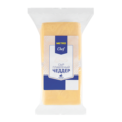 Купить СЫР METRO CHEF ЧЕДДЕР ПЛАВЛЕНЫЙ 45% 738 Г. доставка продуктов Тюмень . доставка продуктов в Тюмени . доставка фруктов Тюмень . доставка фруктов