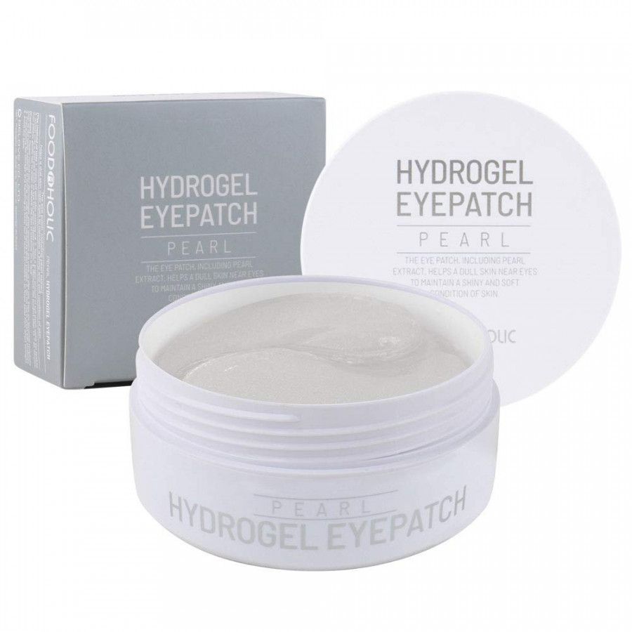 Купить FOODAHOLIC Патчи под глаза с экстрактом жемчуга 60шт/ HYDROGEL EYEPATCH PEARL