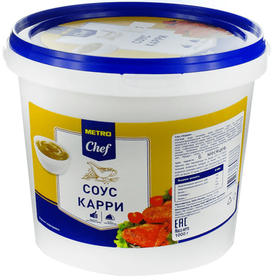Купить СОУС METRO CHEF КАРРИ 1000 Г. с доставкой на дом . Доставка продуктов Тюмень , доставка продуктов в Тюмени , dostavka-produktov-tyumen , dostav