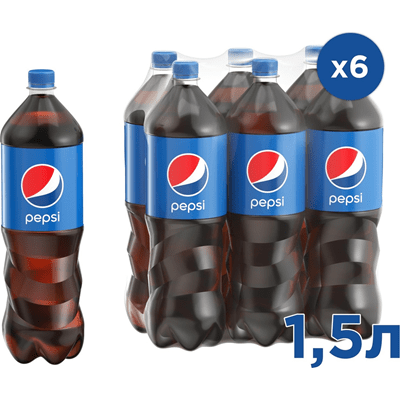 Купить НАПИТОК ГАЗИРОВАННЫЙ PEPSI COLA 1,5 Л. Х 6 ШТ. доставка продуктов Тюмень . доставка продуктов в Тюмени . доставка фруктов Тюмень . доставка фру