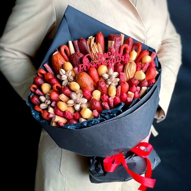 Мужской колбасный букет