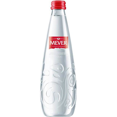 Купить ВОДА МИНЕРАЛЬНАЯ НЕГАЗИРОВАННАЯ В СТЕКЛЕ MEVER 0,5 Л. доставка продуктов Тюмень . доставка продуктов в Тюмени . доставка фруктов Тюмень . доста