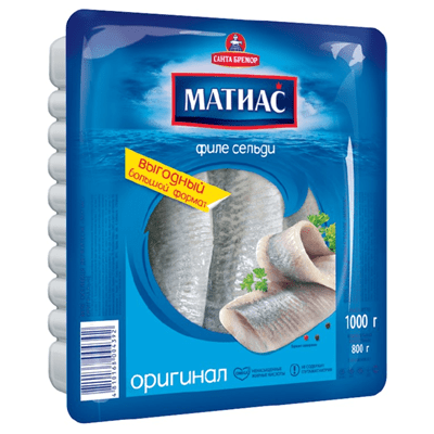 Купить ФИЛЕ СЕЛЬДИ МАТИАС САНТА БРЕМОР ОРИГИНАЛ. 1КГ. Доставка продуктов Тюмень . Рыба Тюмень . Доставка продуктов в Тюмени
