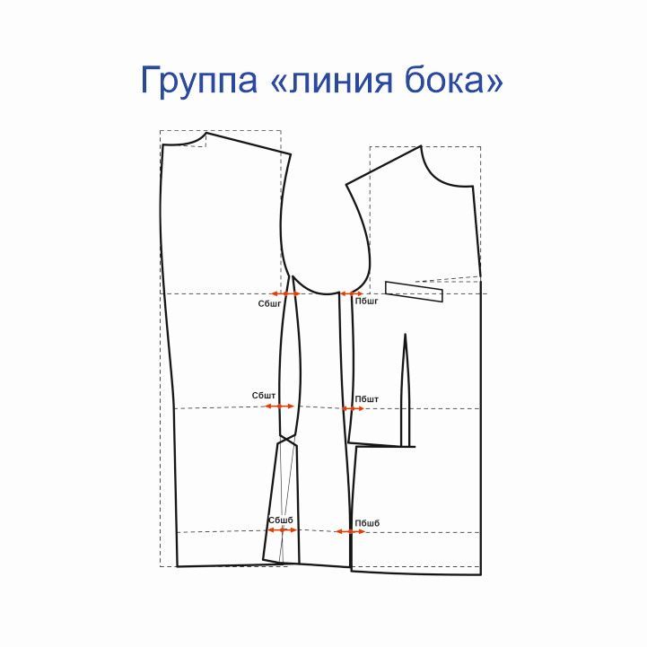 Купить Конструкция основы детского пиджака