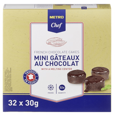 Купить МИНИ ФОНДАН С ШОКОЛАДОМ METRO CHEF 30 ГР. Х 32 ШТ. доставка продуктов Тюмень . доставка продуктов в Тюмени . доставка фруктов Тюмень . доставка