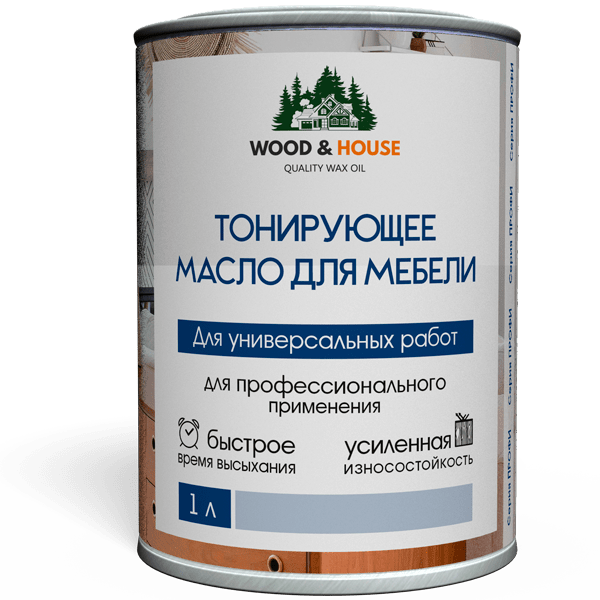 Купить WOOD&HOUSE - Тонирующее масло для мебели