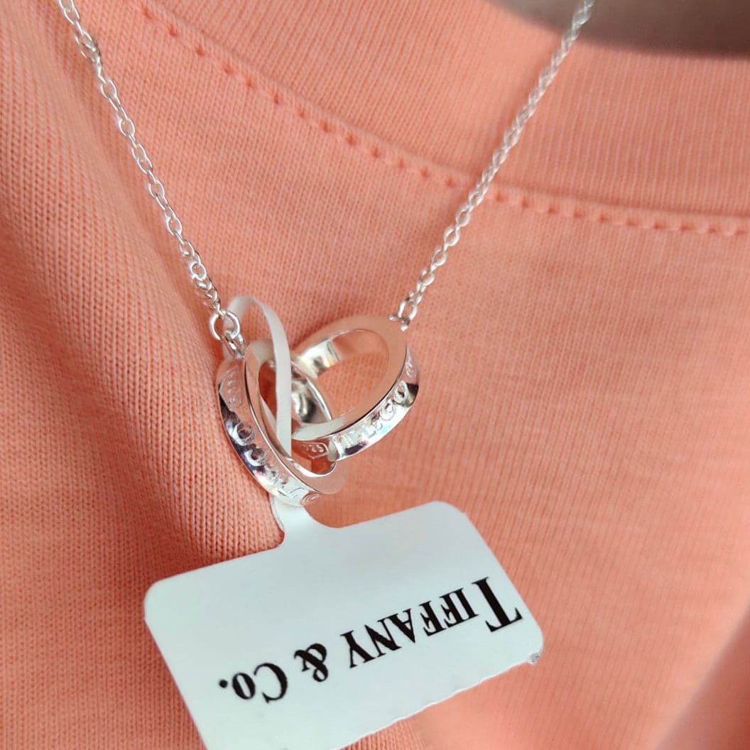 Купить Подвеска колье Tiffany Peretti два переплетенных кольца
