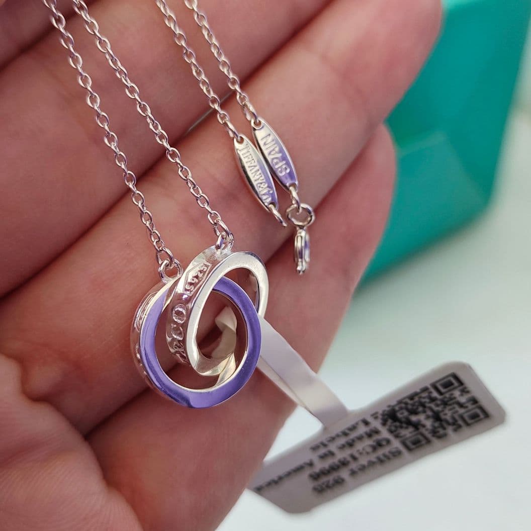 Купить Подвеска колье Tiffany Peretti два переплетенных кольца