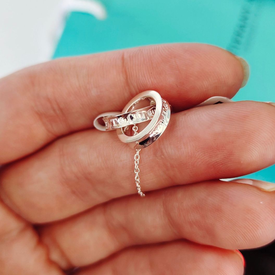 Купить Подвеска колье Tiffany Peretti два переплетенных кольца