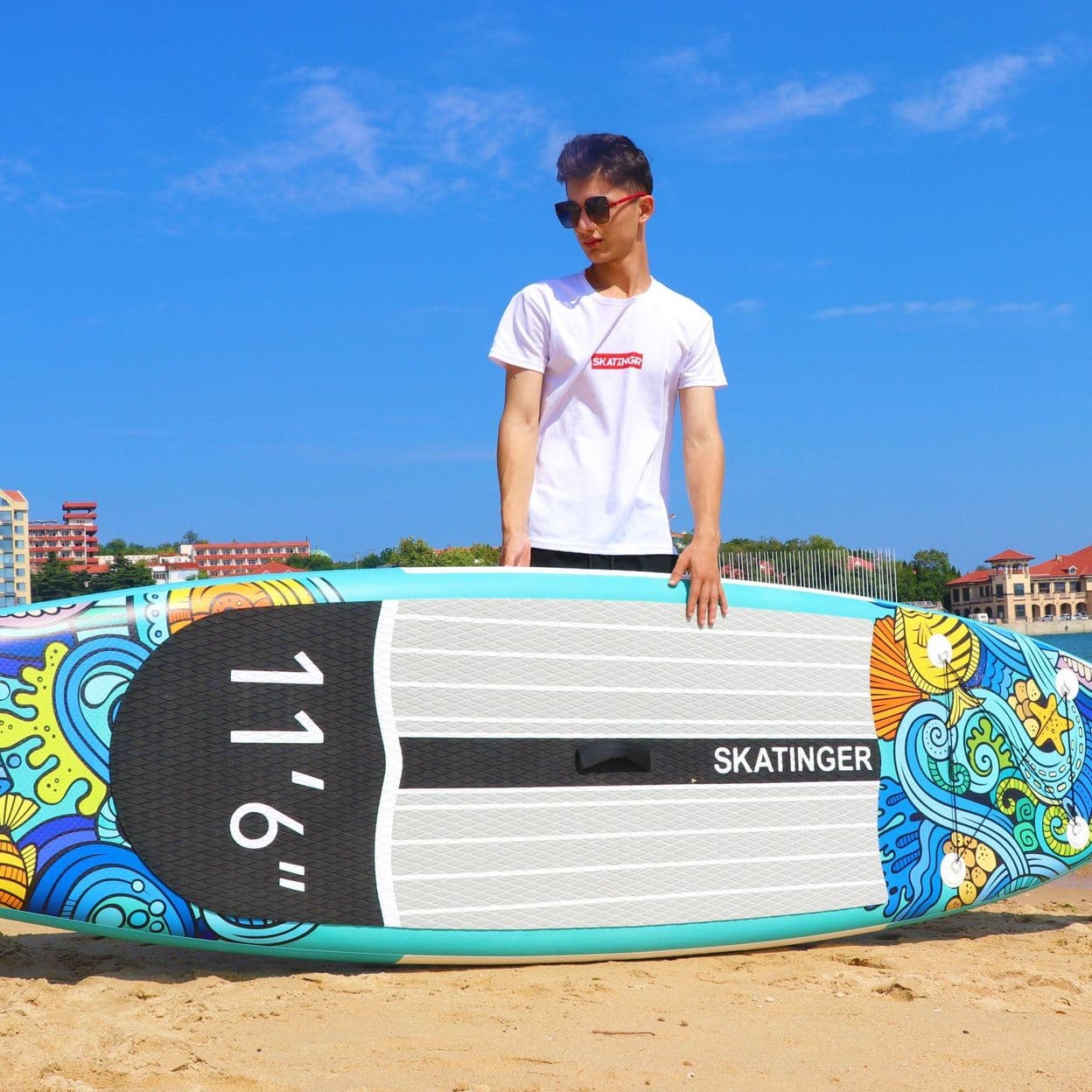 Купить Надувная Sup-доска Dongrun sup 11'6*32*6 с аксессуарами, насос