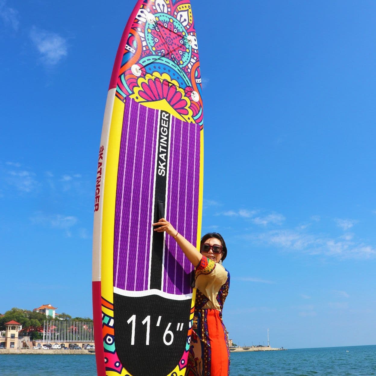 Купить Надувная Sup-доска Dongrun sup 11'6*32*6 с аксессуарами, насос