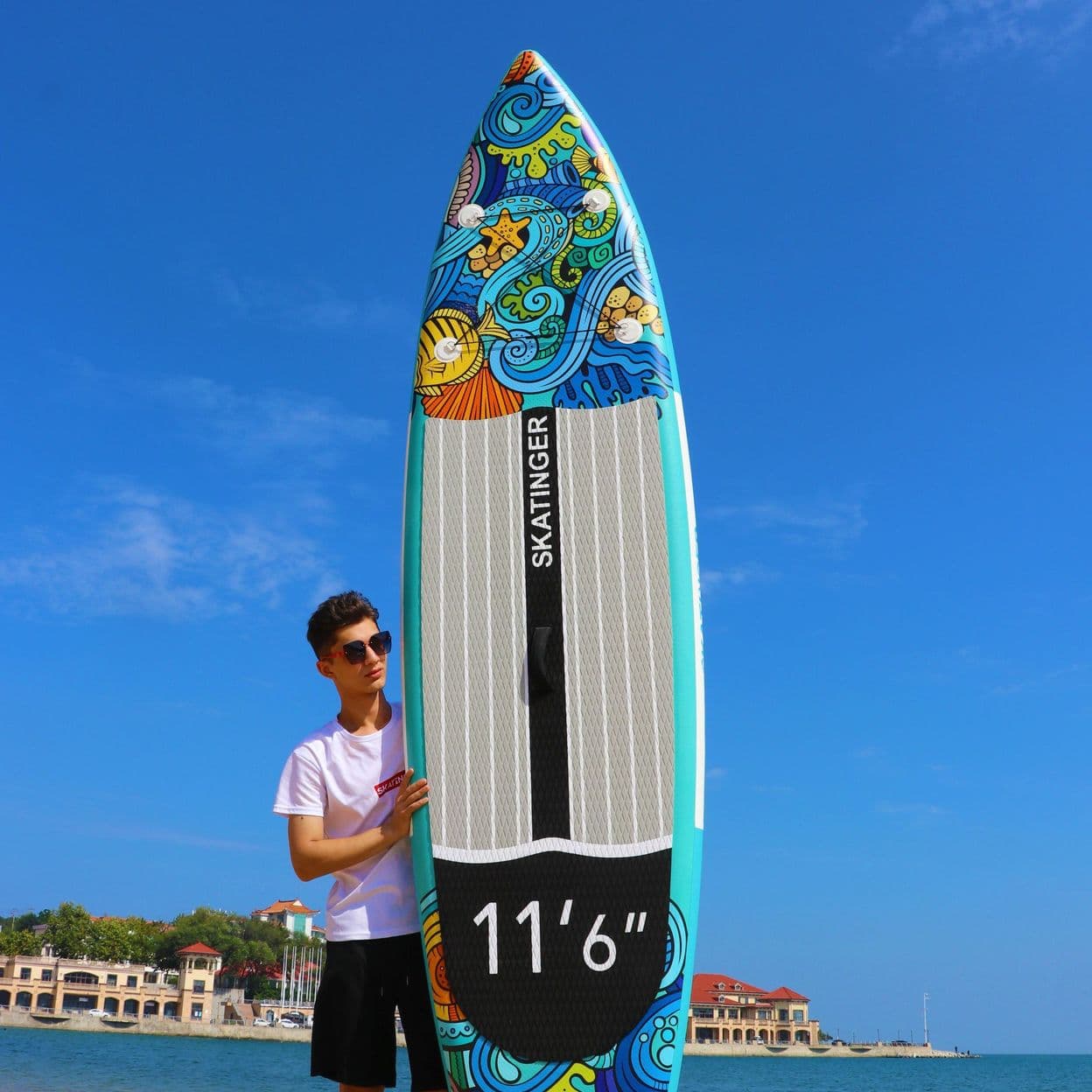 Купить Надувная Sup-доска Dongrun sup 11'6*32*6 с аксессуарами, насос