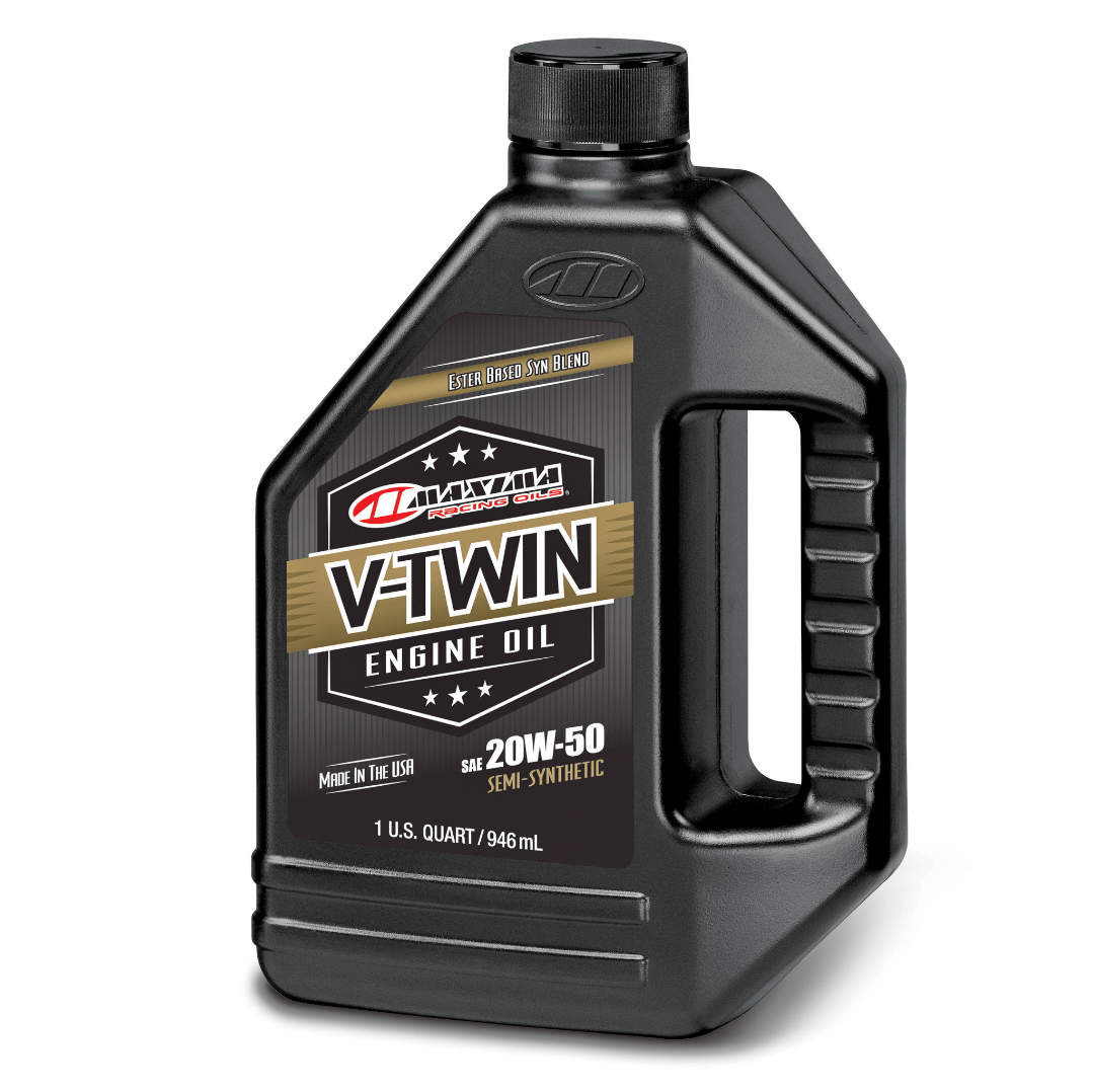 Купить MAXIMA V-Twin Mineral Synthetic Blend Engine Oil 20W50 / Полусинтетическое / 0,946 л.