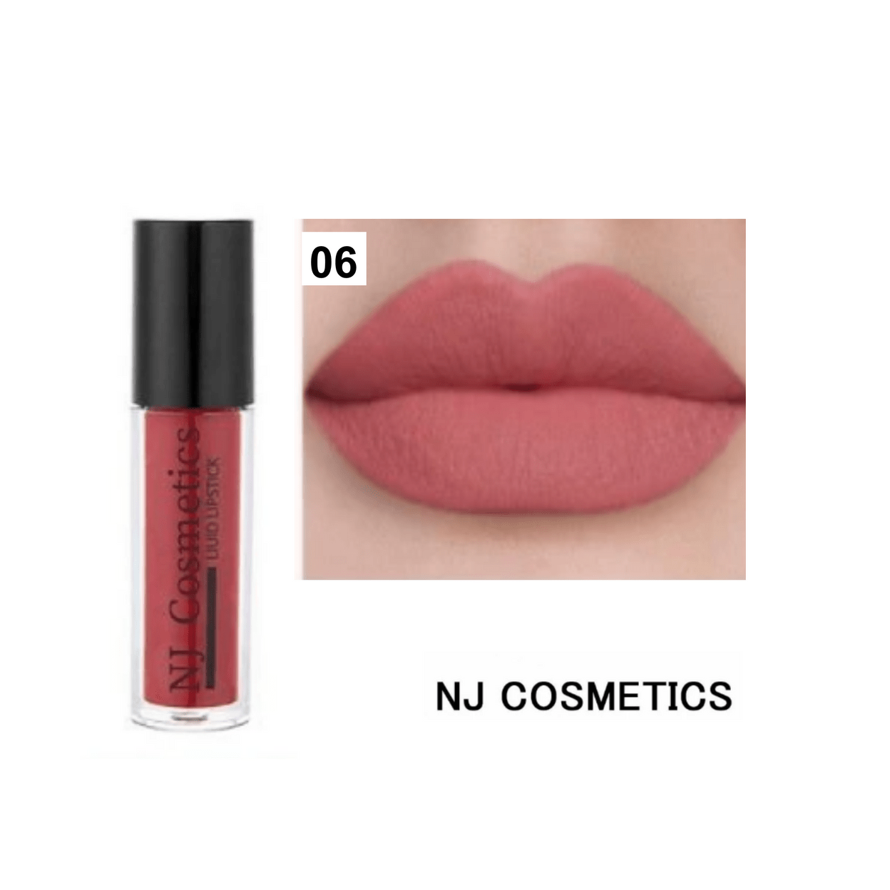 Купить NJ Cosmetics Блеск матовый водостойкий/ тон 06