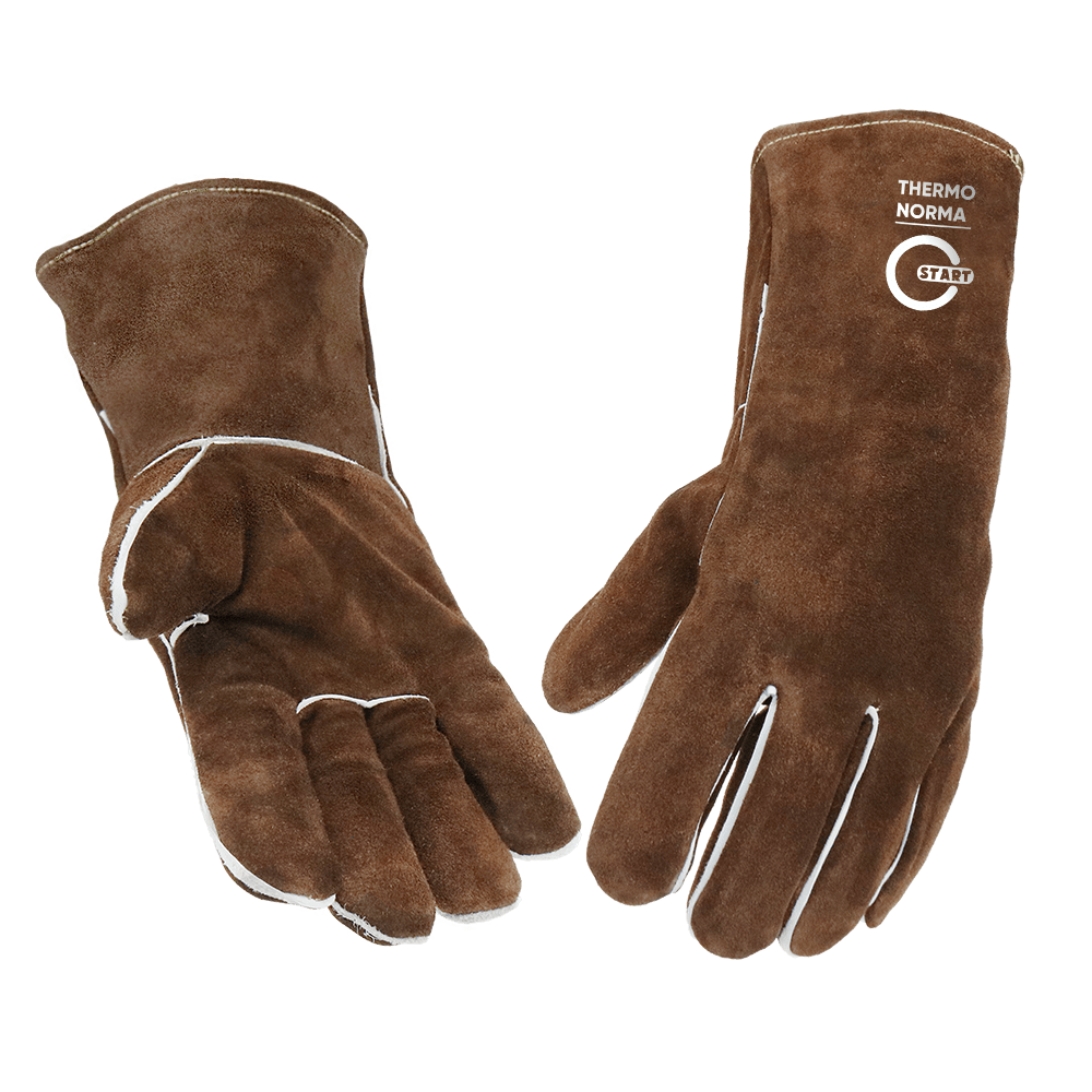 Купить ThermoNorma STG1210, Краги спилковые, утепленные, Kevlar (коричневые) (6/60)