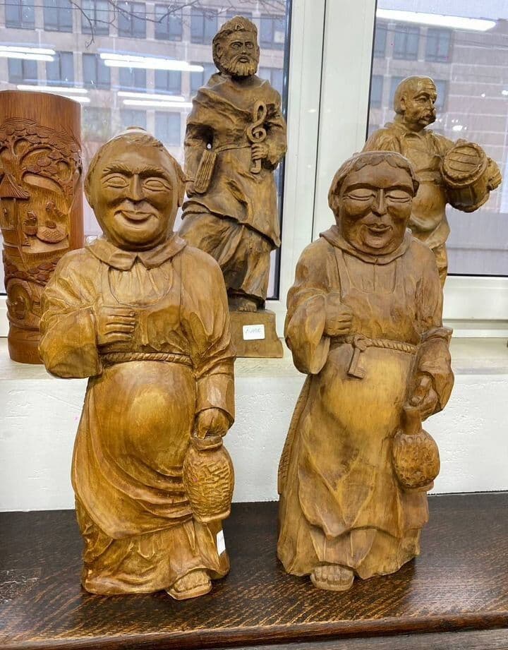 Купить Деревянные скульптуры пара