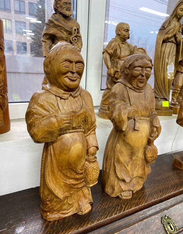 Купить Деревянные скульптуры пара