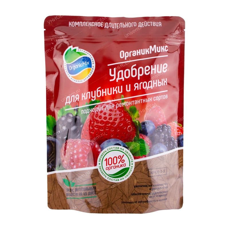 Купить Удобрение для клубники и ягодных 800 г, Органик Микс