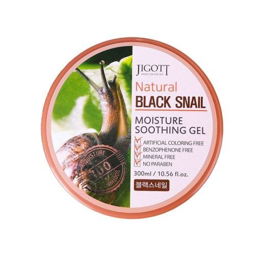 Купить JIGOTT  Увлажняющий гель с муцином черной улитки 300 мл/NATURAL BLACK SNAIL