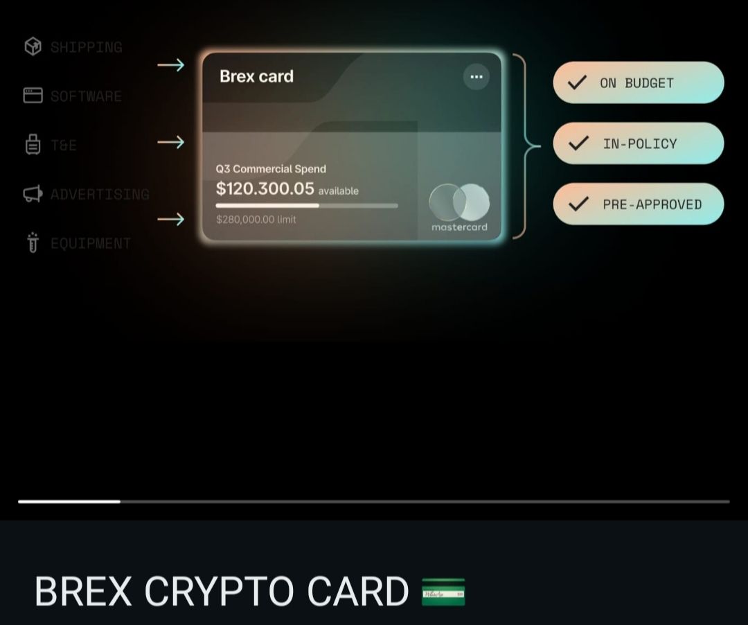 Купить BREX CRYPTO CARD 💳  (платежная крипто карта)