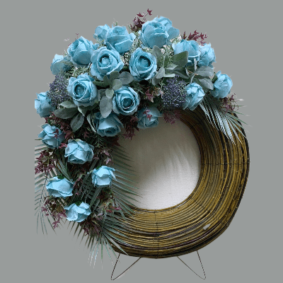 Купить Венок Круг "Ива"