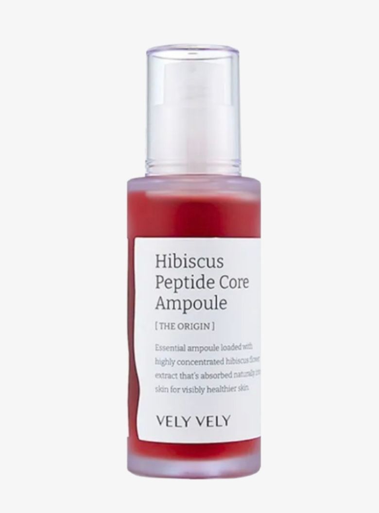 Купить Vely Vely Сыворотка для лица увлажняющая антивозрастная Hibiscus Peptide  Ampoule, 40 мл