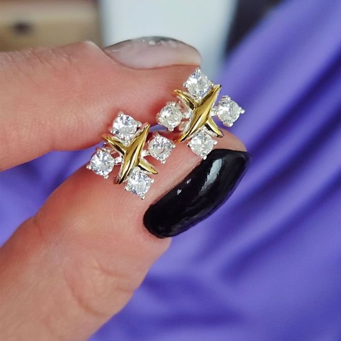 Серьги tiffany Schlumberger sixteen stone, серьги tiffany кресты, скрьги тиффани крест, +как отличить подделку tiffany, nike tiffany, pendant tiffany,