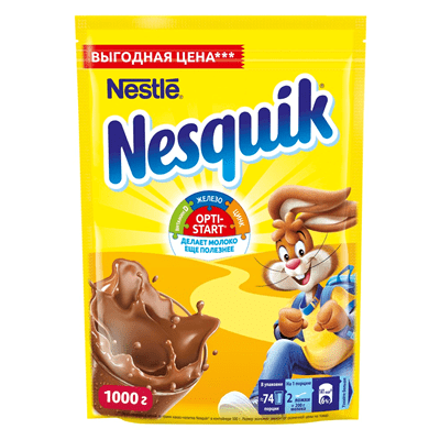 Купить NESQUIK НАПИТОК ШОКОЛАДНЫЙ БЫСТРОРАСТВОРИМЫЙ 1 КГ. доставка продуктов Тюмень . доставка продуктов в Тюмени . доставка фруктов Тюмень . доставка